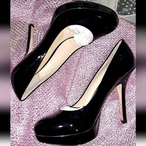 Joan & David Patent Leather Black Stiletto Heels Size 6.5